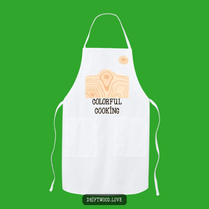Funny Vibrant Wood Grain Apron: Cook with Style in Bold, Colorful Textures