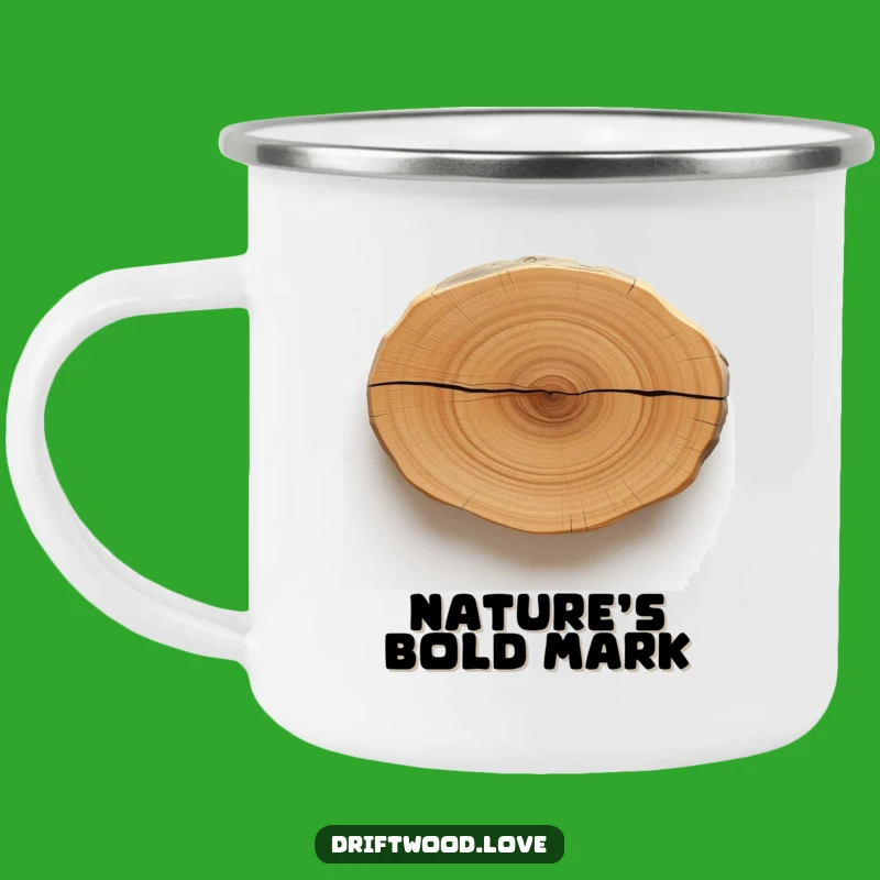 Funny Driftwood Line Camping Mug: Your Rugged, Minimalist Companion for Outdoor Adventures