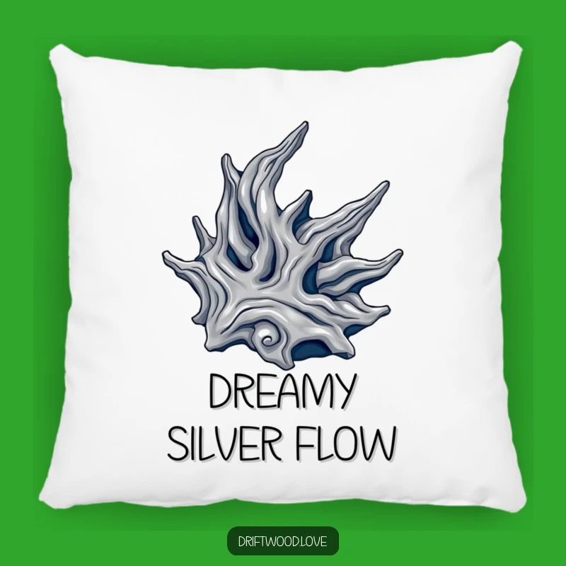 Funny Metallic Driftwood Pillow: Cozy Comfort with Luxurious, Organic Design