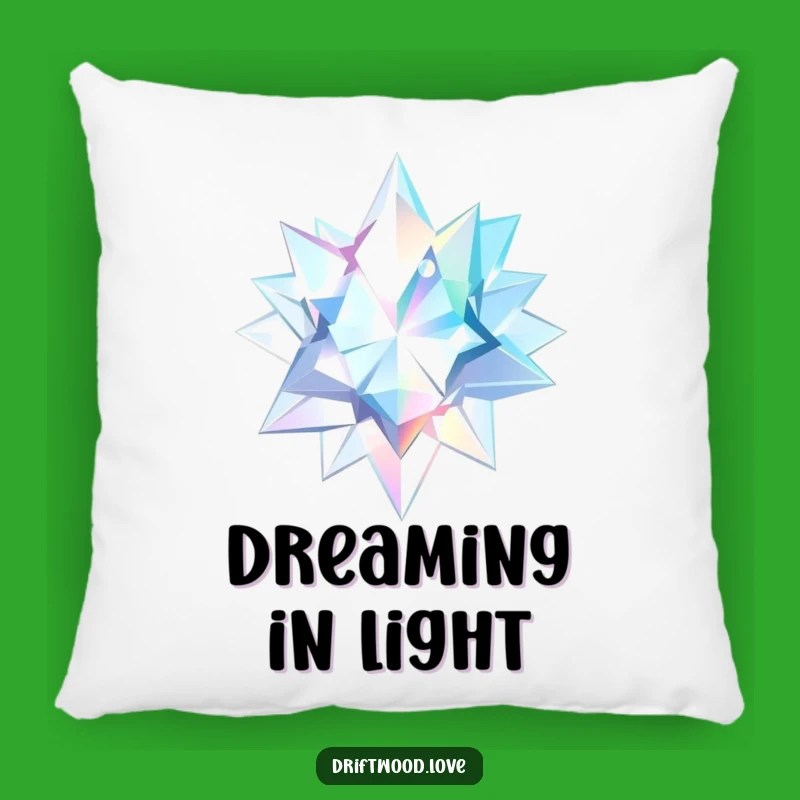 Funny Geometric Shards Pillow: Ethereal Light Accent, Cozy Gift