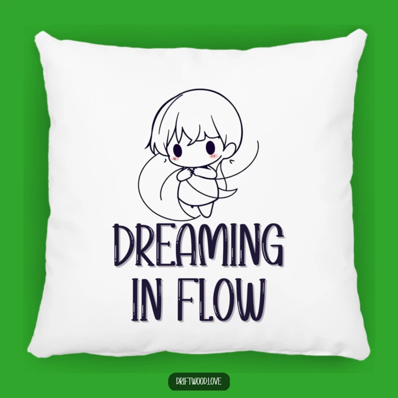 Funny Organic Lines Pillow: Minimalist Flow Decor, Cozy Art Gift