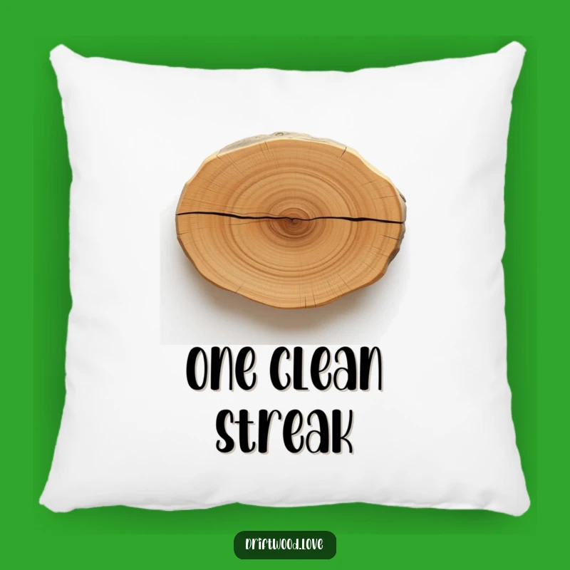Funny Driftwood Line Pillow: Cozy Comfort with a Bold, Minimalist Artful Touch