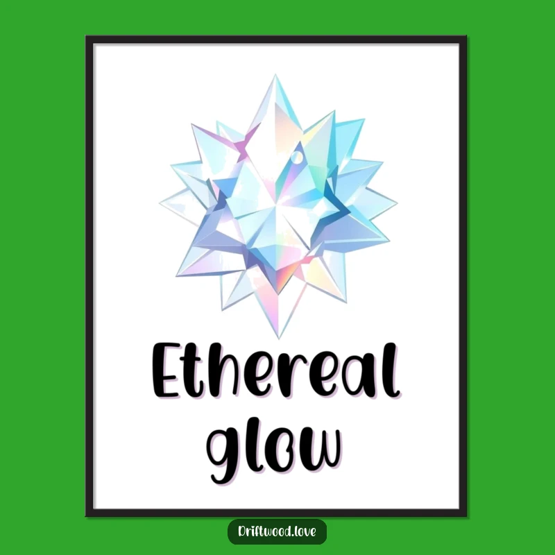 Funny Geometric Shards Digital Art: Ethereal Light Reflection Download