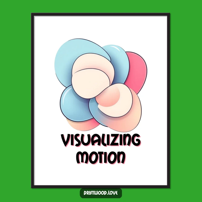 Funny Abstract Shapes Digital Art: Dynamic Motion, Smooth Polished Style Download