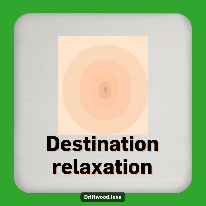 Funny Earth Tone Coasters: Muted Gradient Art, Surface Protection Gift