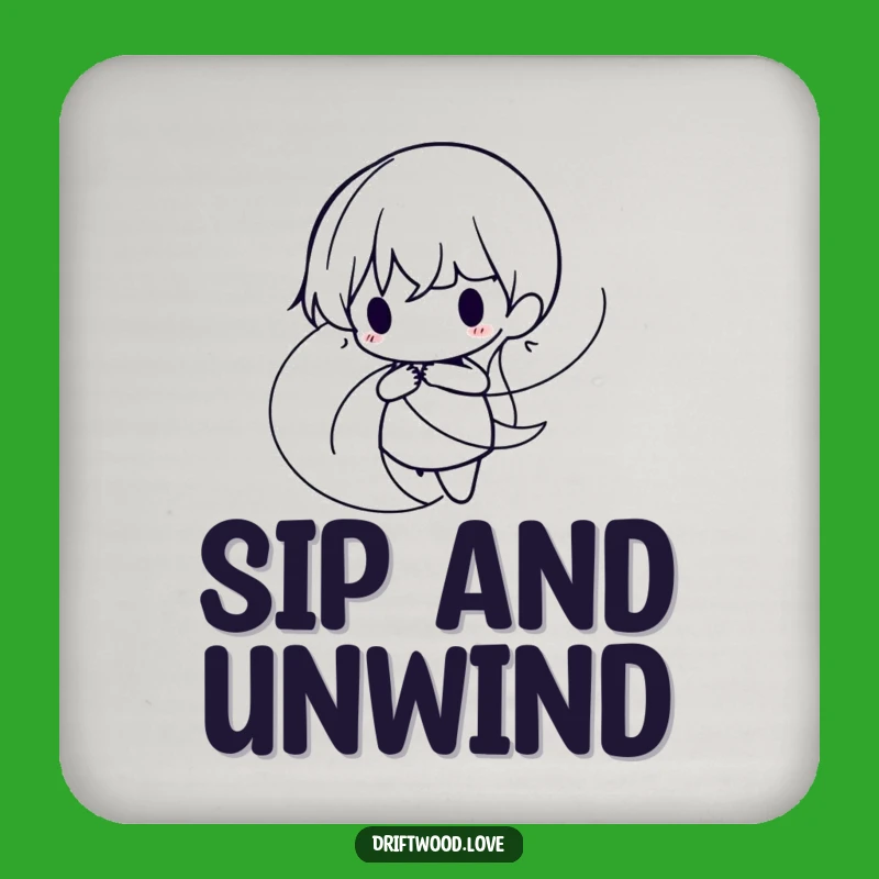 Funny Organic Lines Coasters: Minimalist Art, Surface Protection Gift