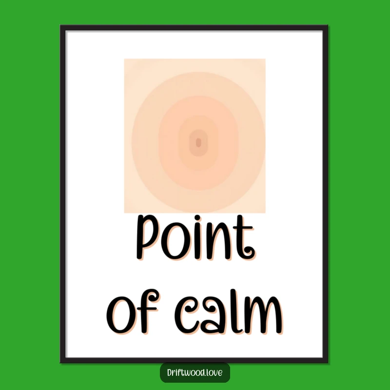 Funny Earth Tone Gradient Poster: Muted Converging Art Print Decor