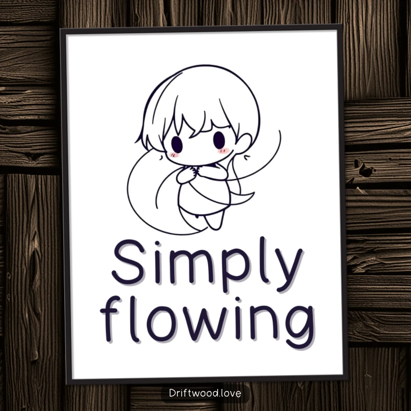 Funny Poster print of intertwined, organic lines forming a minimalist, flowing silhouette, bringing natural elegance to wall art.