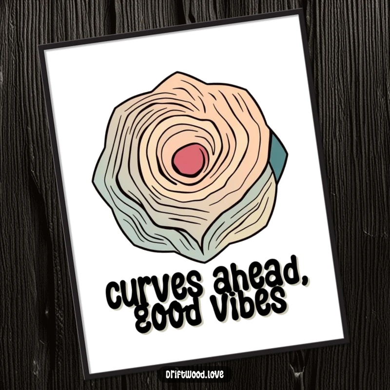 Funny Free Printable Wall Art: Abstract geometric shapes inspired by wood curves, creating a modern artistic piece