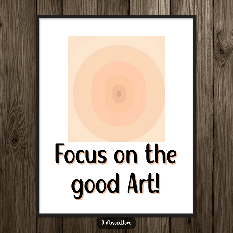 Funny Free Printable Wall Art showcasing a muted earth tone gradient converging humorously on a central point, calming decor.