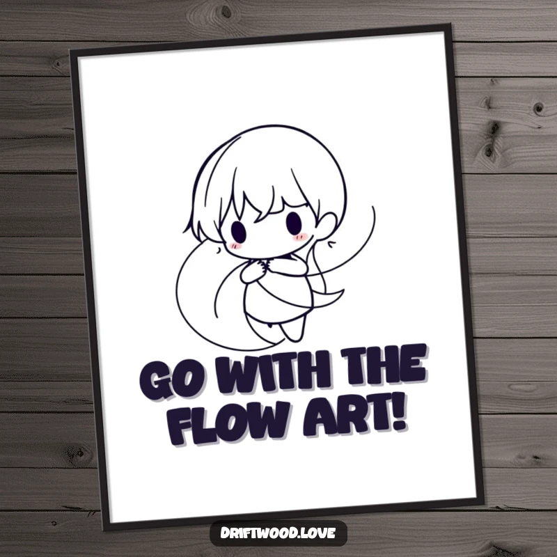 Funny Free Printable Wall Art showcasing intertwined organic lines forming a minimalist, flowing silhouette, calming and witty decor.