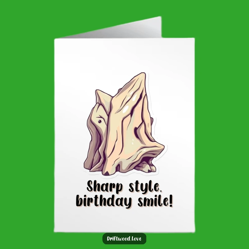 Free Printable Sci-Fi Driftwood Birthday Card: Futuristic Angles for a Bold Celebration Downloadable