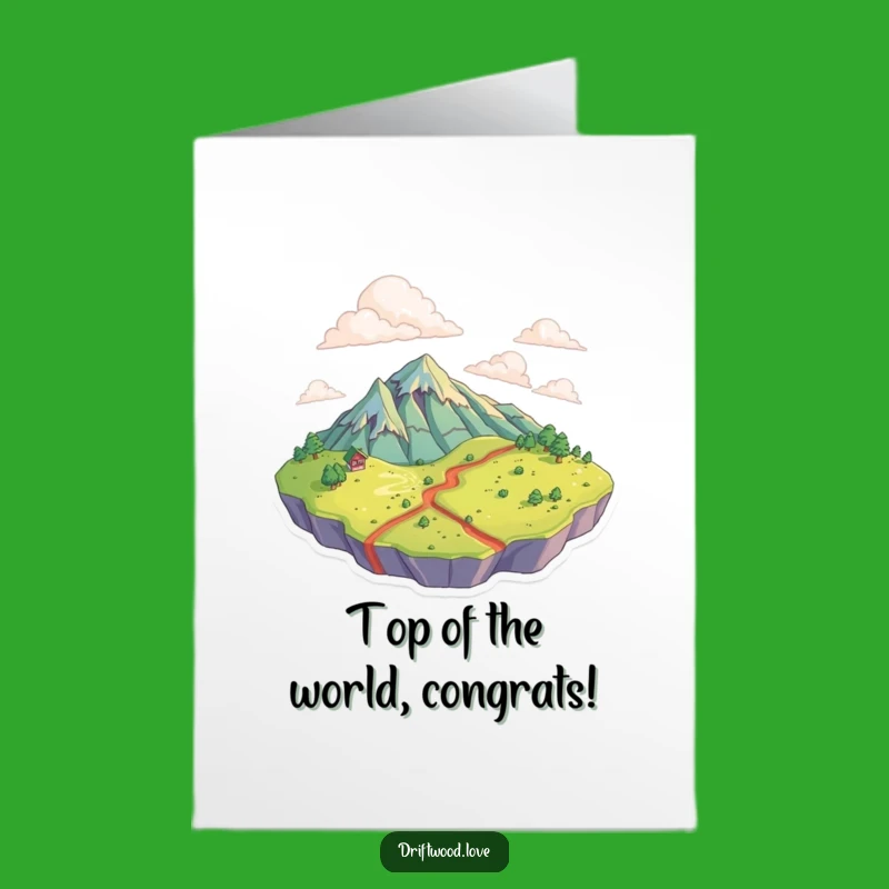 Free Printable Congrats Card: Textured Landscape, Topographical Style, Funny Downloadable