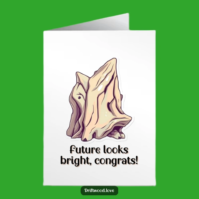 Free Printable Sci-Fi Driftwood Congrats Card: Metallic Highlights for Stellar Achievements Downloadable