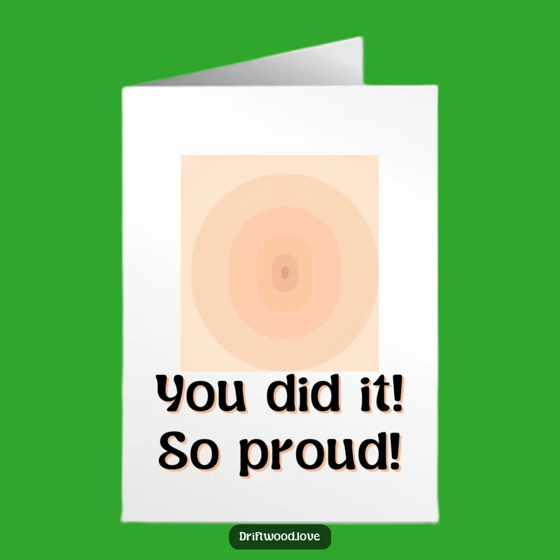 Free Printable Congrats Card: Earth Tones, Converging Point, Funny Downloadable Surprise