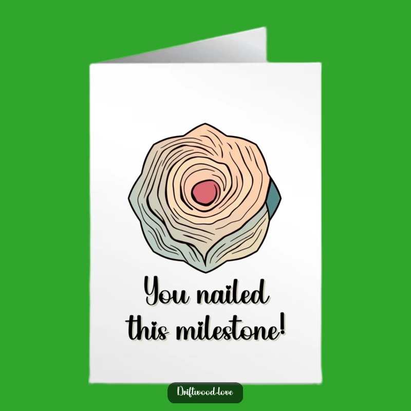 Unique Free Printable Congrats Card: Geometric Driftwood for Celebrating Success