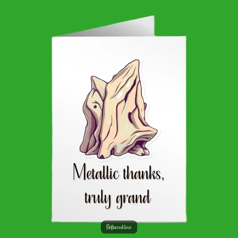 Free Printable Sci-Fi Driftwood Thank You Card: Futuristic Form for Modern Gratitude Downloadable