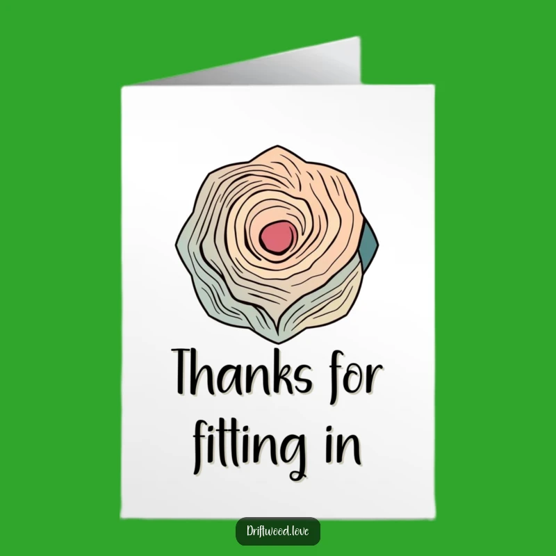 Stylish Free Printable Thank You Card: Geometric Driftwood for Chic Appreciation