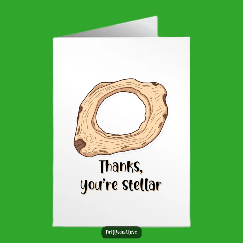 Free Printable Celestial Driftwood Thank You Card: Cosmic Gratitude for Stellar Thanks Downloadable