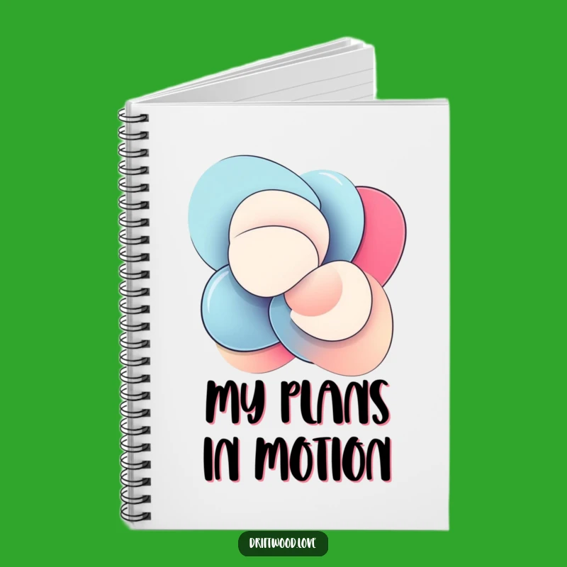 Funny Abstract Shapes Notebook: Dynamic Journaling, Smooth Art Cover, Gift Idea