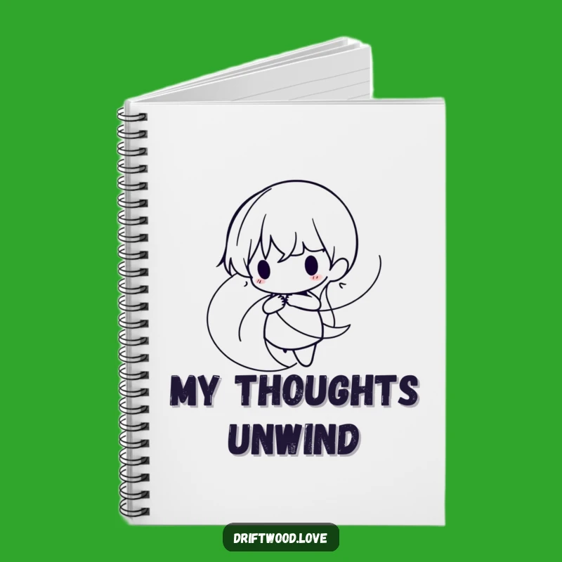 Funny Organic Lines Notebook: Minimalist Journal, Flowing Art Cover Gift