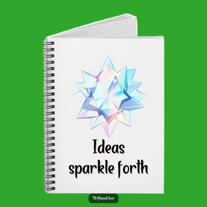 Funny Geometric Shards Notebook: Ethereal Journal, Light Reflecting Art Gift