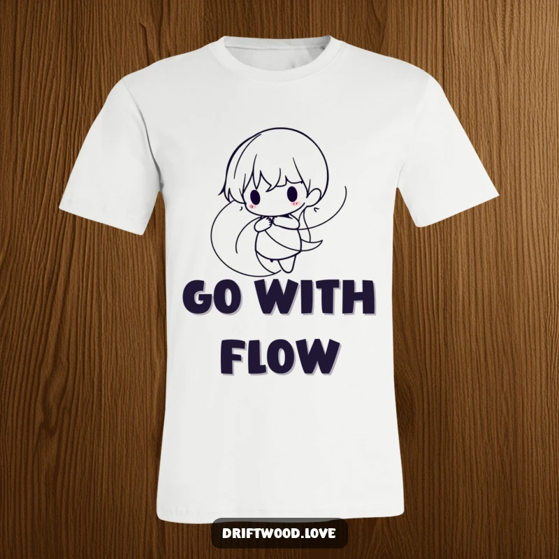 Funny T-Shirt featuring intertwined, organic lines creating a minimalist, flowing silhouette, conveying grace and modern design.